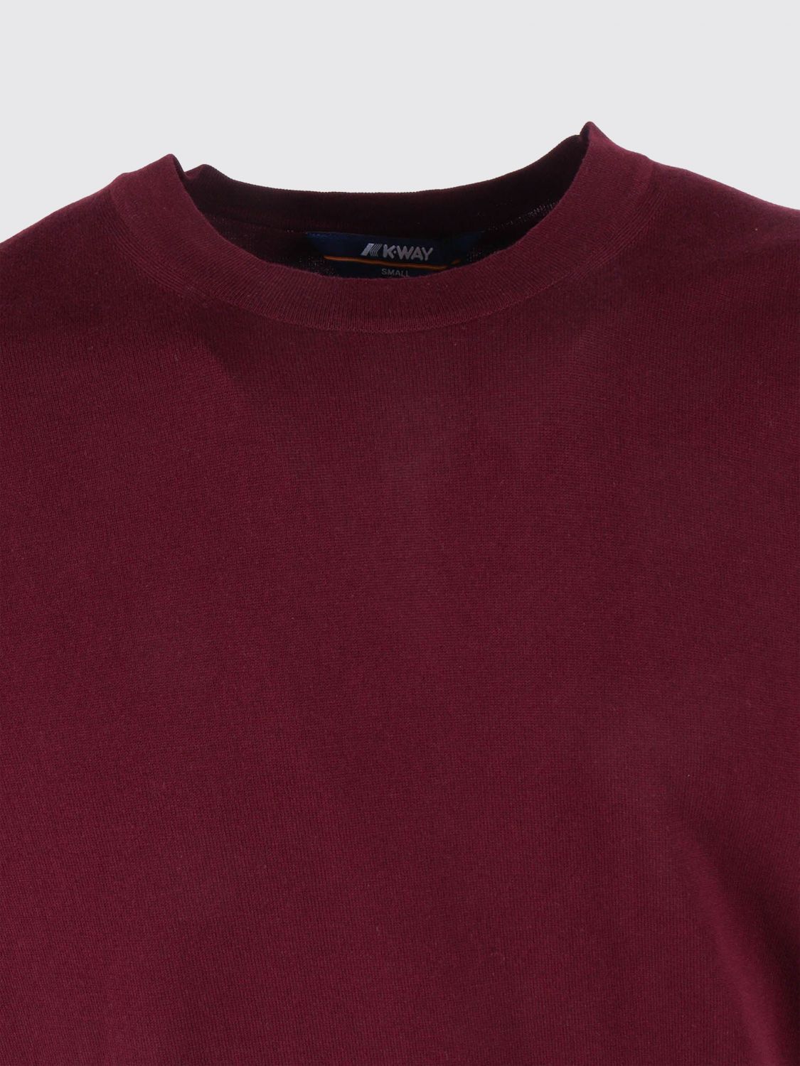 K-way Combe Knit Pullover In Burgundy