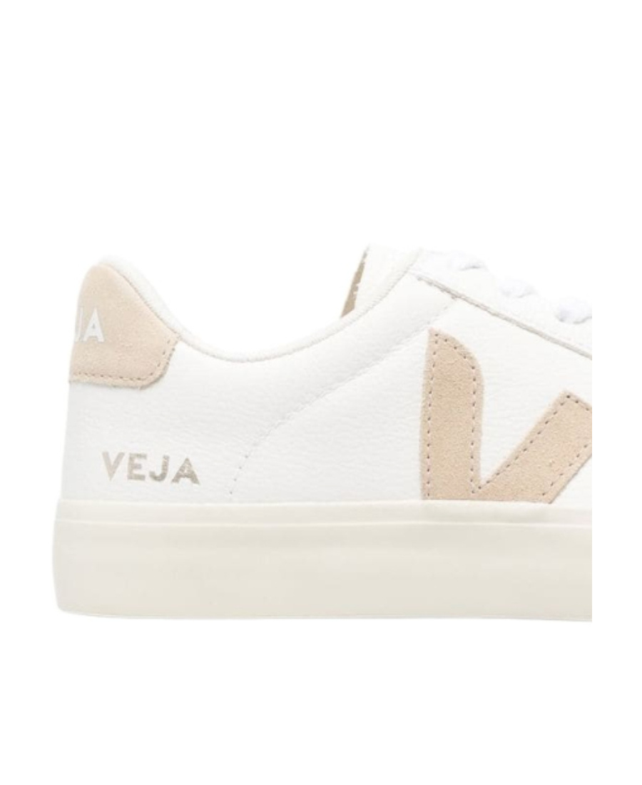 Veja V-12 Leather Extra White Sable Trainers In White