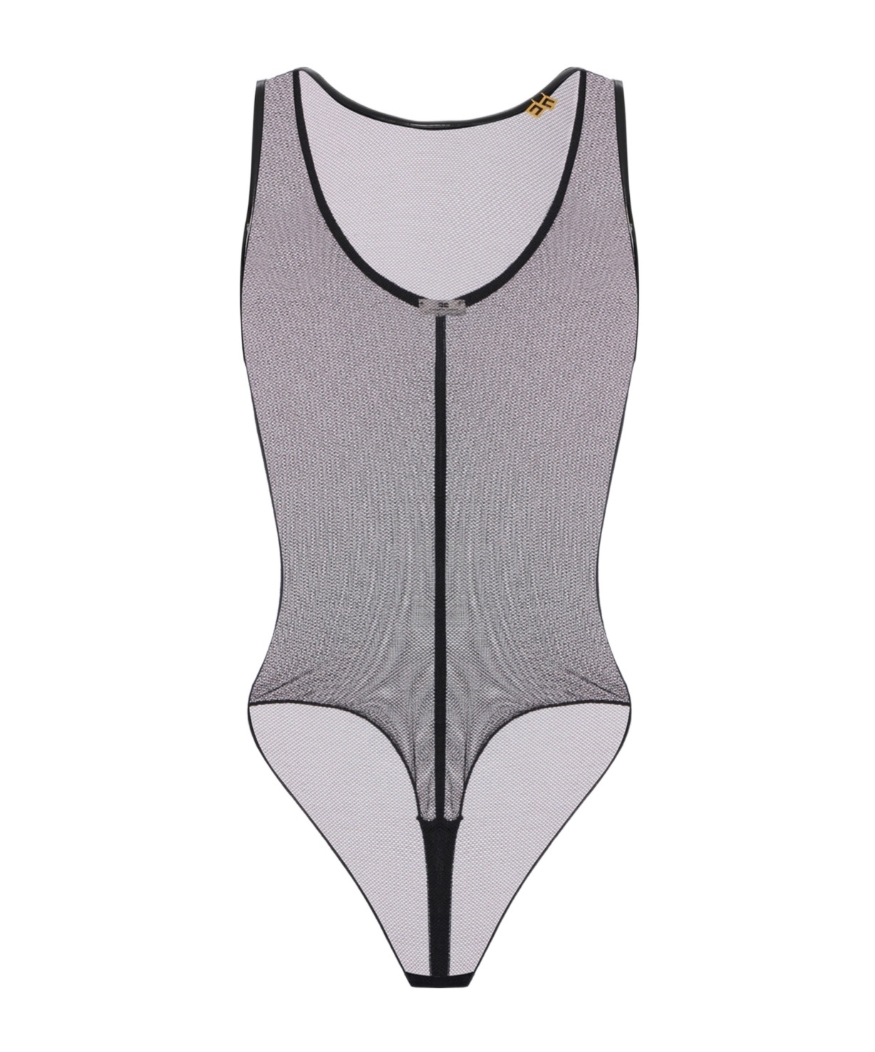 Elisabetta Franchi Sleeveless Bodysuit In Gray