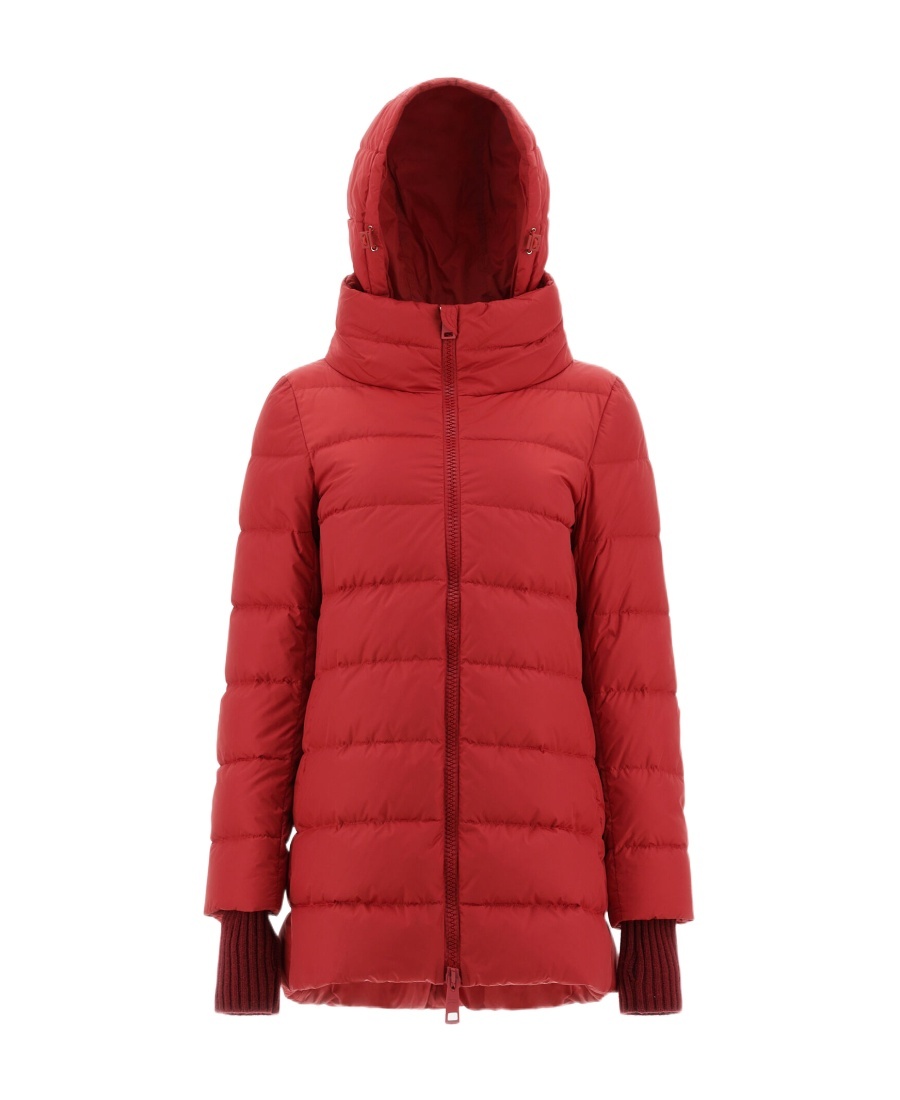 Herno Chamonix A-shape Padded Coat In Red