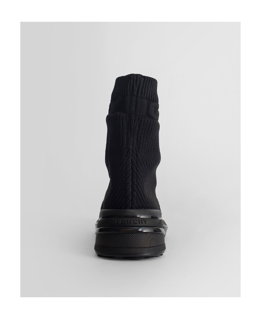Givenchy Embossed-logo Sock-style Sneakers In Black