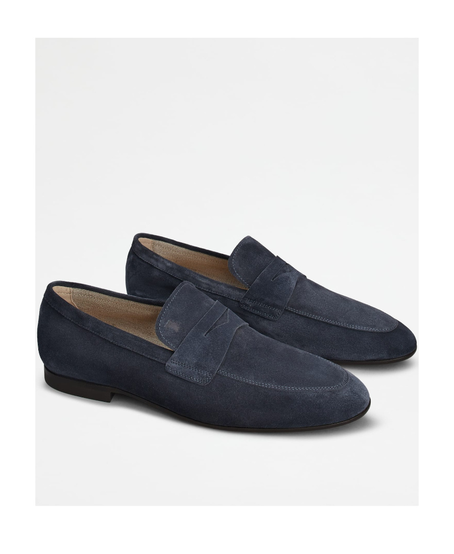 Tod's Mens Tods Mocassino Destrut 13l Suede Loafers In Black