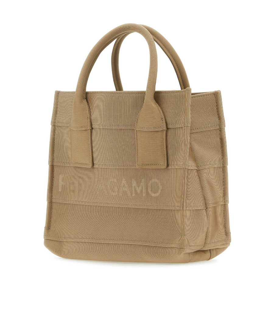 Shop Ferragamo Logo-print Panelled Tote Bag In Green