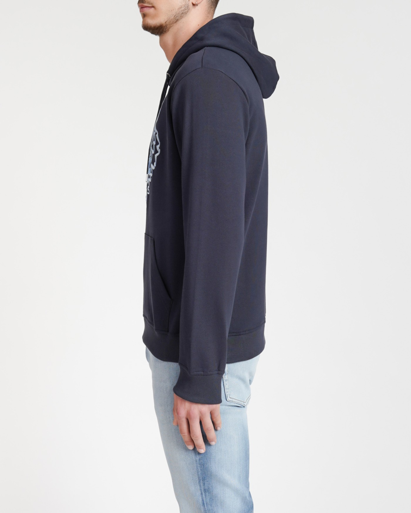 Kenzo Tiger Head-motif Cotton Hoodie In Black