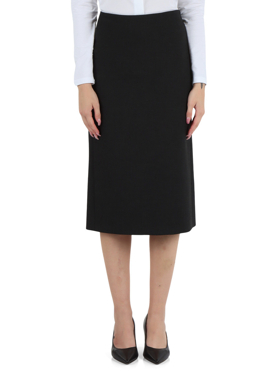 Peserico A-line Midi Skirt In Black