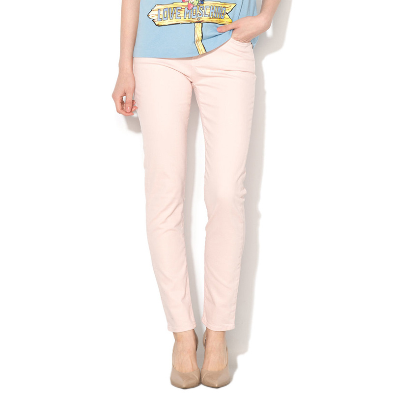 Moschino Tight Jeans In Nude