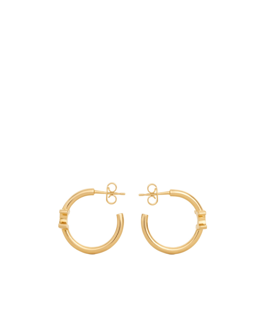 Celine Triomphe Asymmetric Ring Earring In Yellow