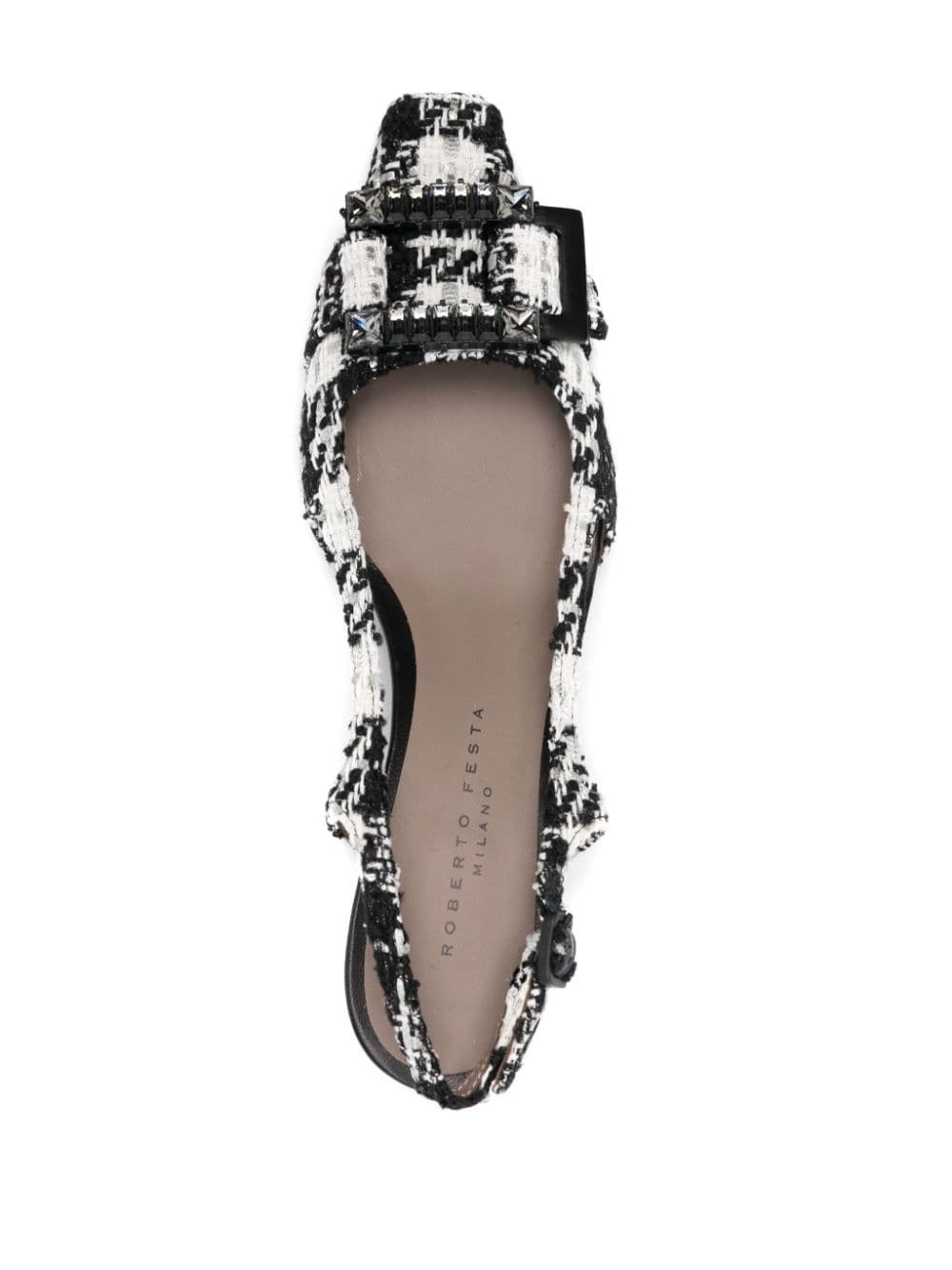 Roberto Festa 50mm Atena Slingback Pumps In Black