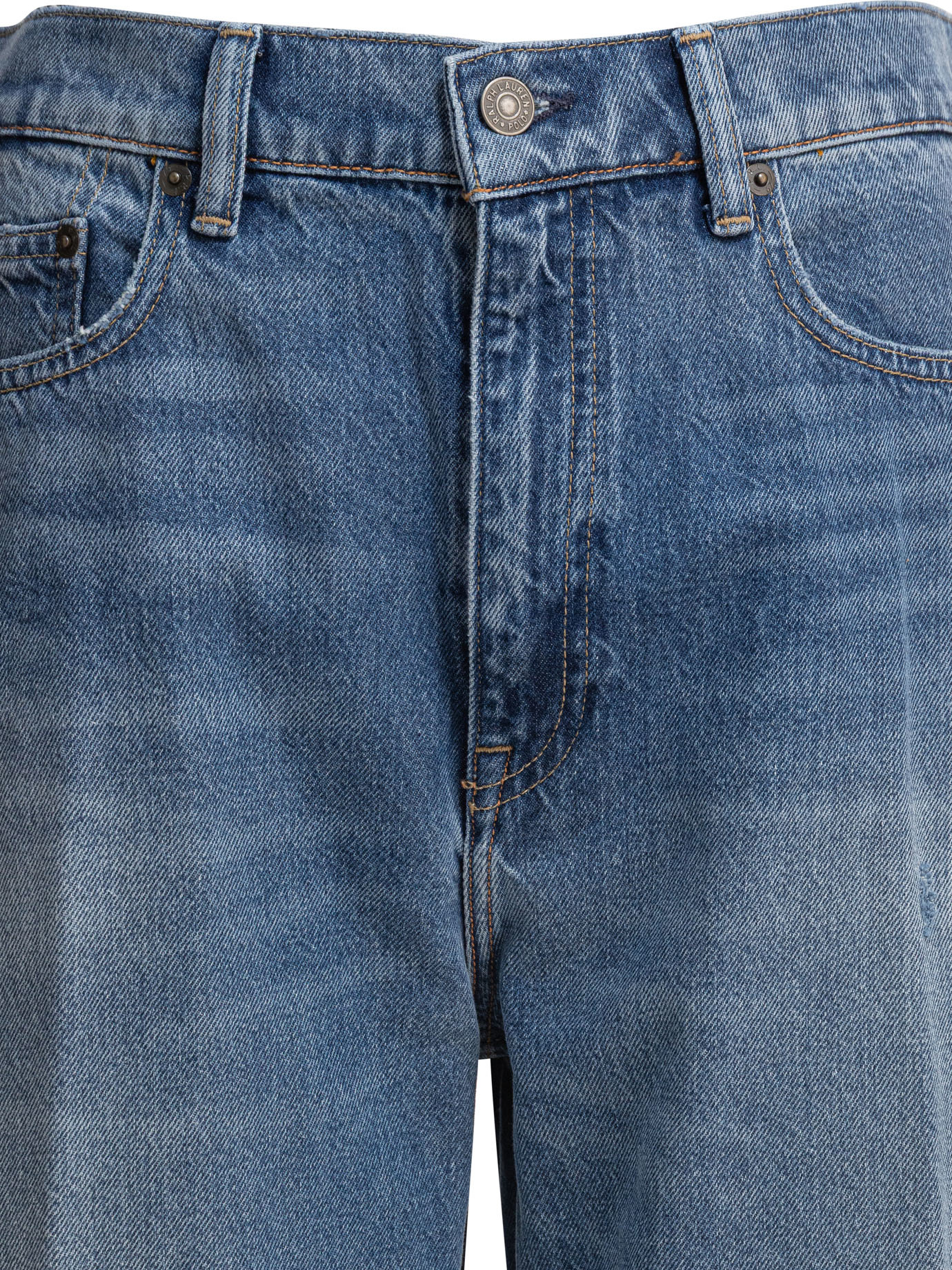 Polo Ralph Lauren Trousers Denim Belt Loops In Blue