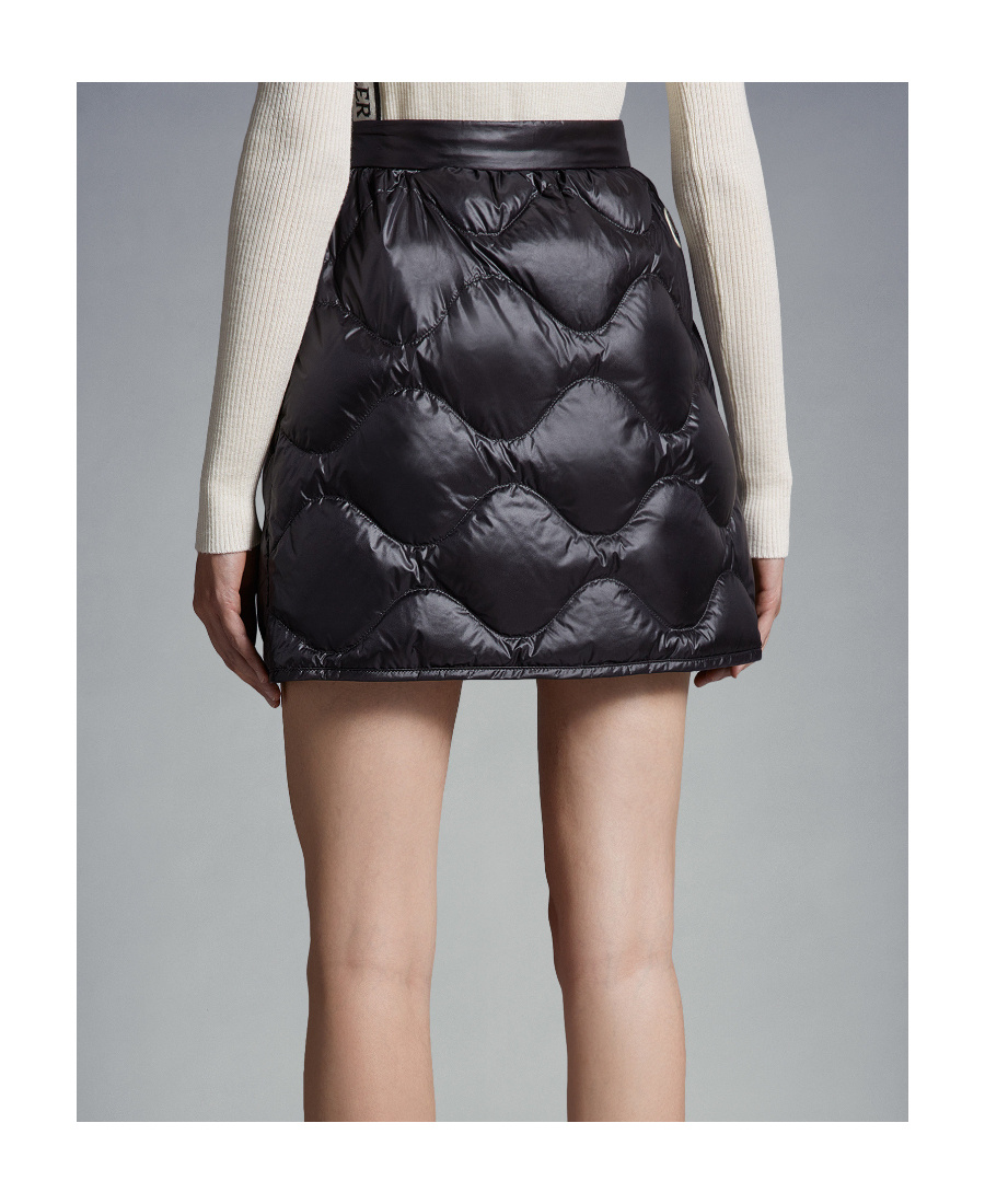 Moncler Padded Quilted Mini Skirt In Black