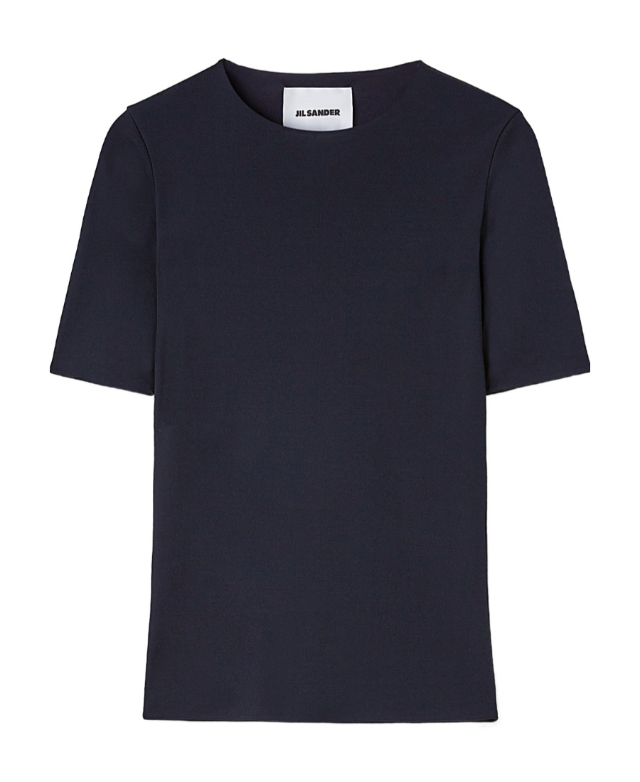 Jil Sander Crew Neck Short-sleeved T-shirt In Black