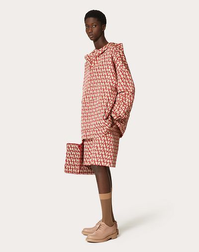 Valentino Bermuda In Faille Di Seta Con Stampa Toile Iconographe All Over In Nude