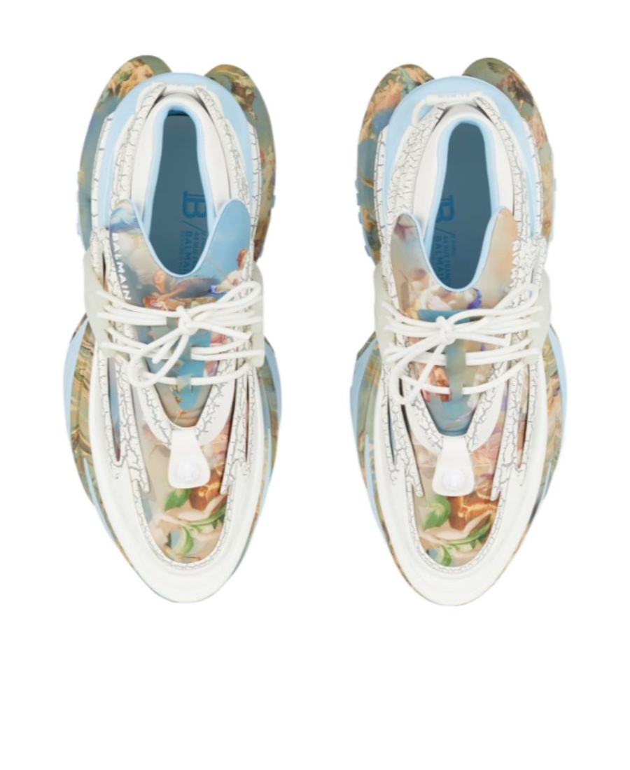BALMAIN UNICORN TRAINERS IN PRINTED NEOPRENE