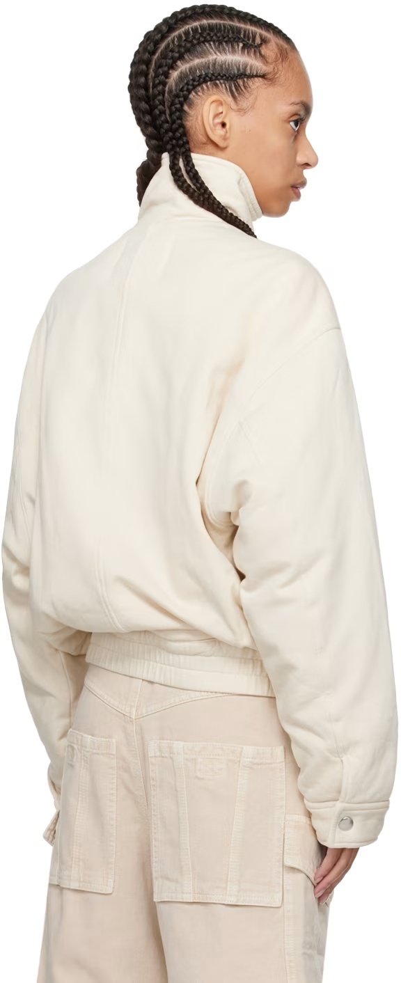 Isabel Marant Étoile Paverti Panelled Bomber Jacket In White