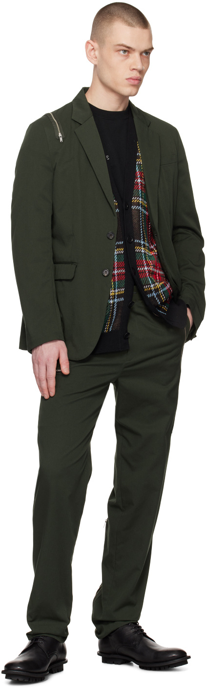 Undercover Button Suit Jacket In Black
