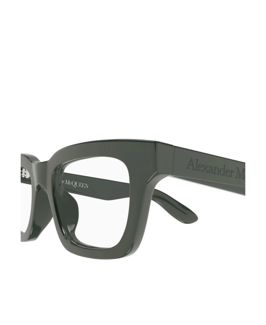 Alexander Mcqueen Eyewear Rectangle Frame Glasses In Gray