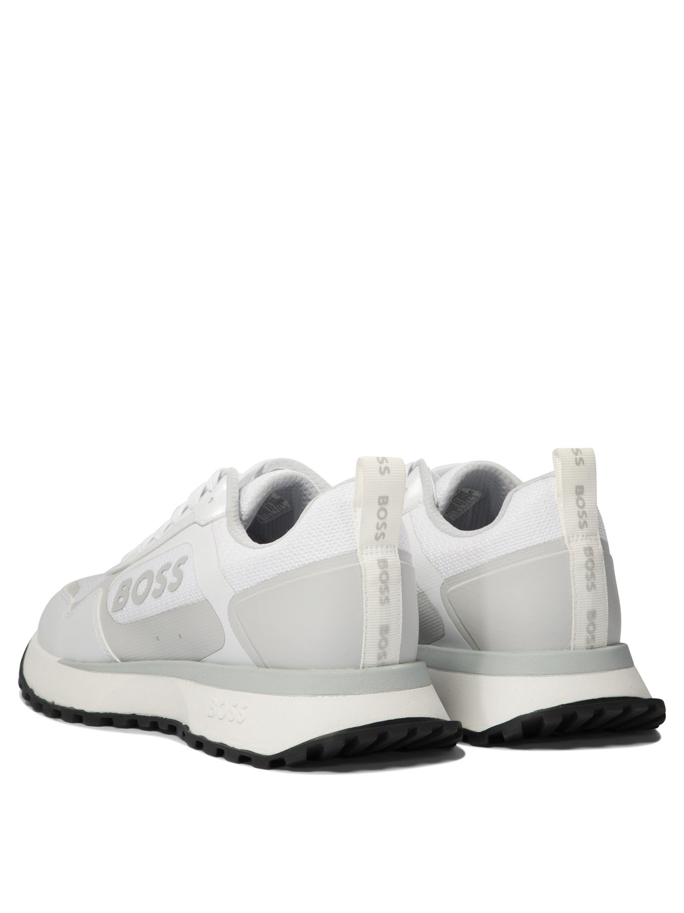 Hugo Boss Mesh Detailing Trainers In White