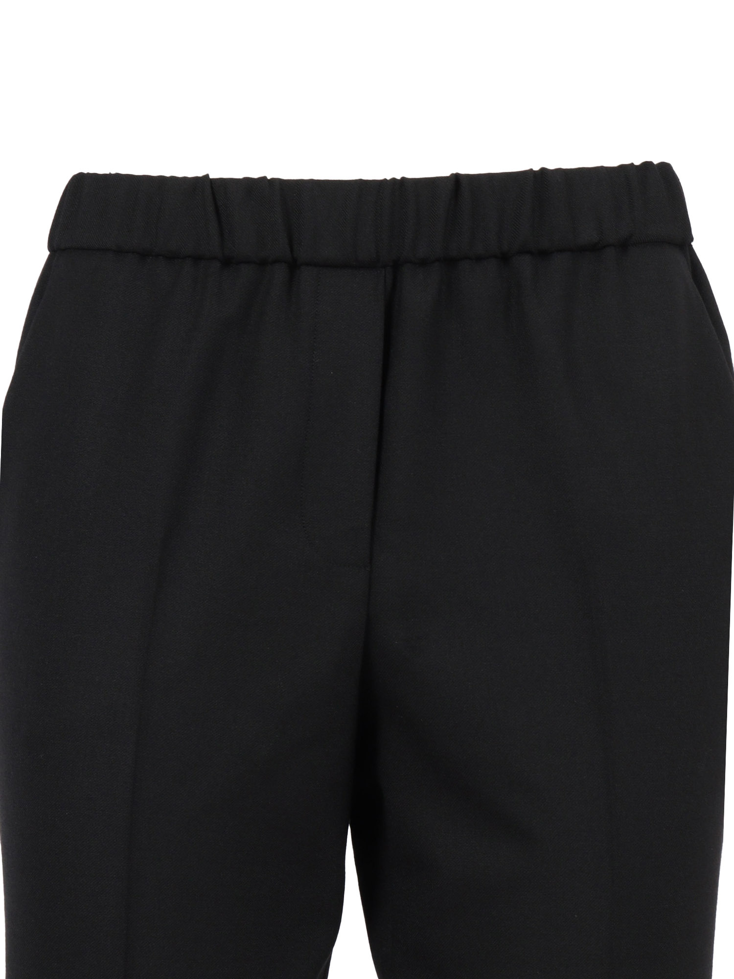 Antonelli Elastic Waist Casual Pants In Black