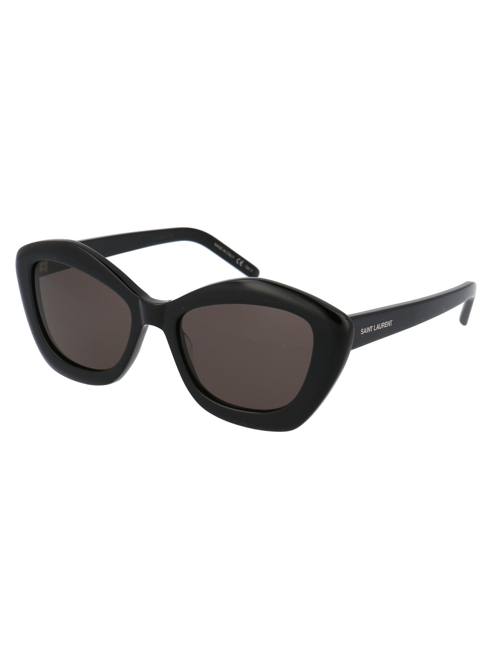 Saint Laurent Sl68 Cat-eye Frame Sunglasses In Black