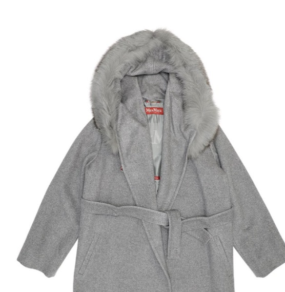 MAX MARA WOOLLY COLLAR HOODED COAT