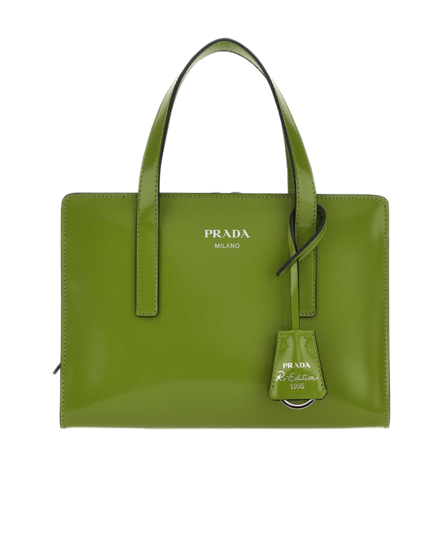 Prada Re-edition 1995 Series Leather Handbag In Green