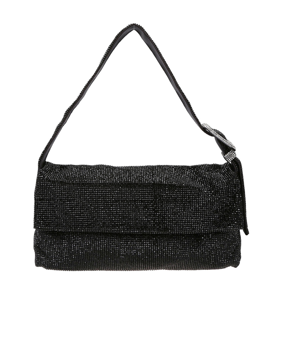 Benedetta Bruzziches Vitty La Mignon Embellished Shoulder Bag In Black