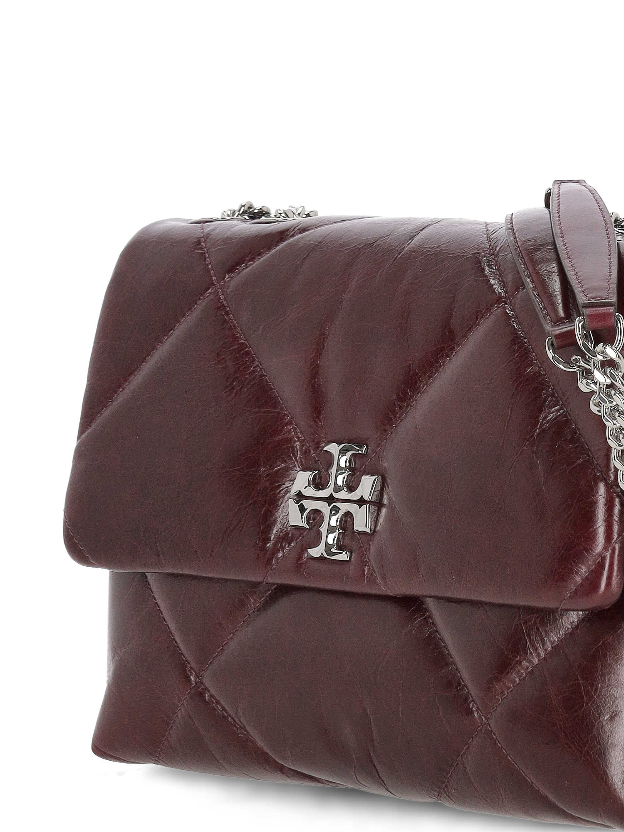 Tory Burch Quilted Chain Shoulder Bag In Burgundy