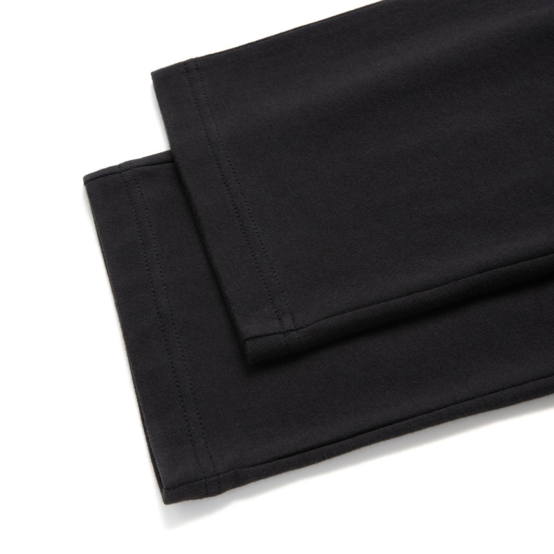 Ea7 Elastic Waist Casual Pants In Black