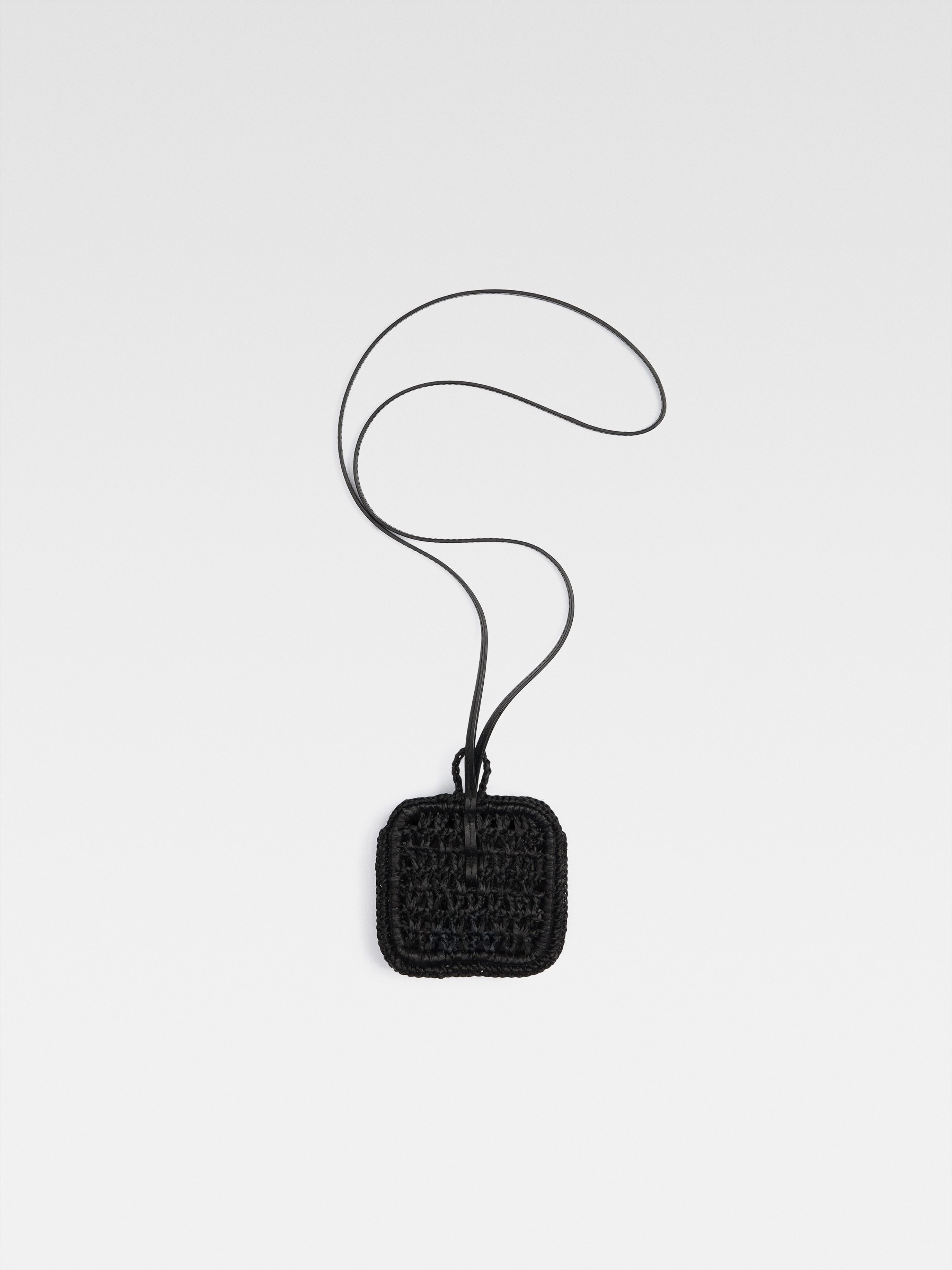 Jacquemus Crochet Wallet In Black