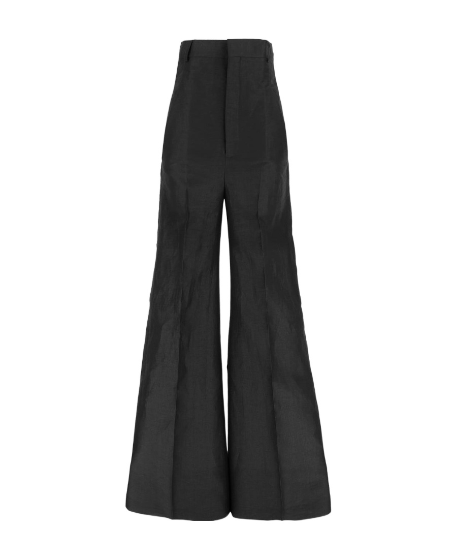 Rick Owens High-waist Wide-leg Trousers In Black