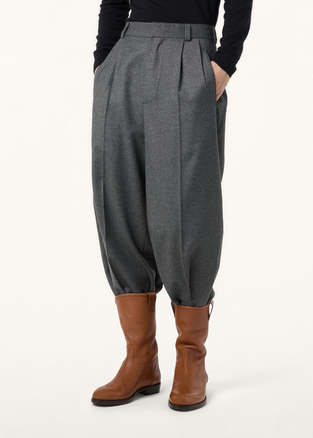 Loro Piana Scott Trousers In Gray