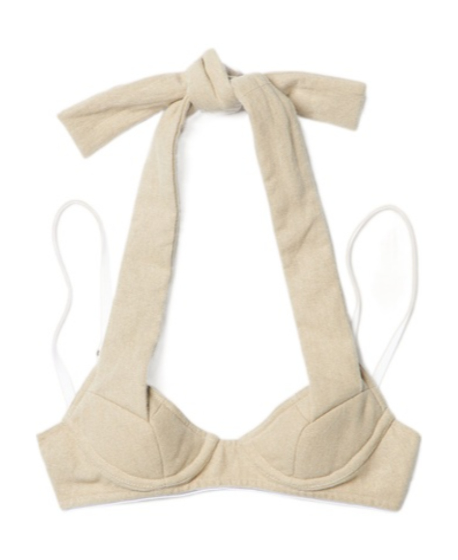 Jacquemus Double Neck Bra In Brown