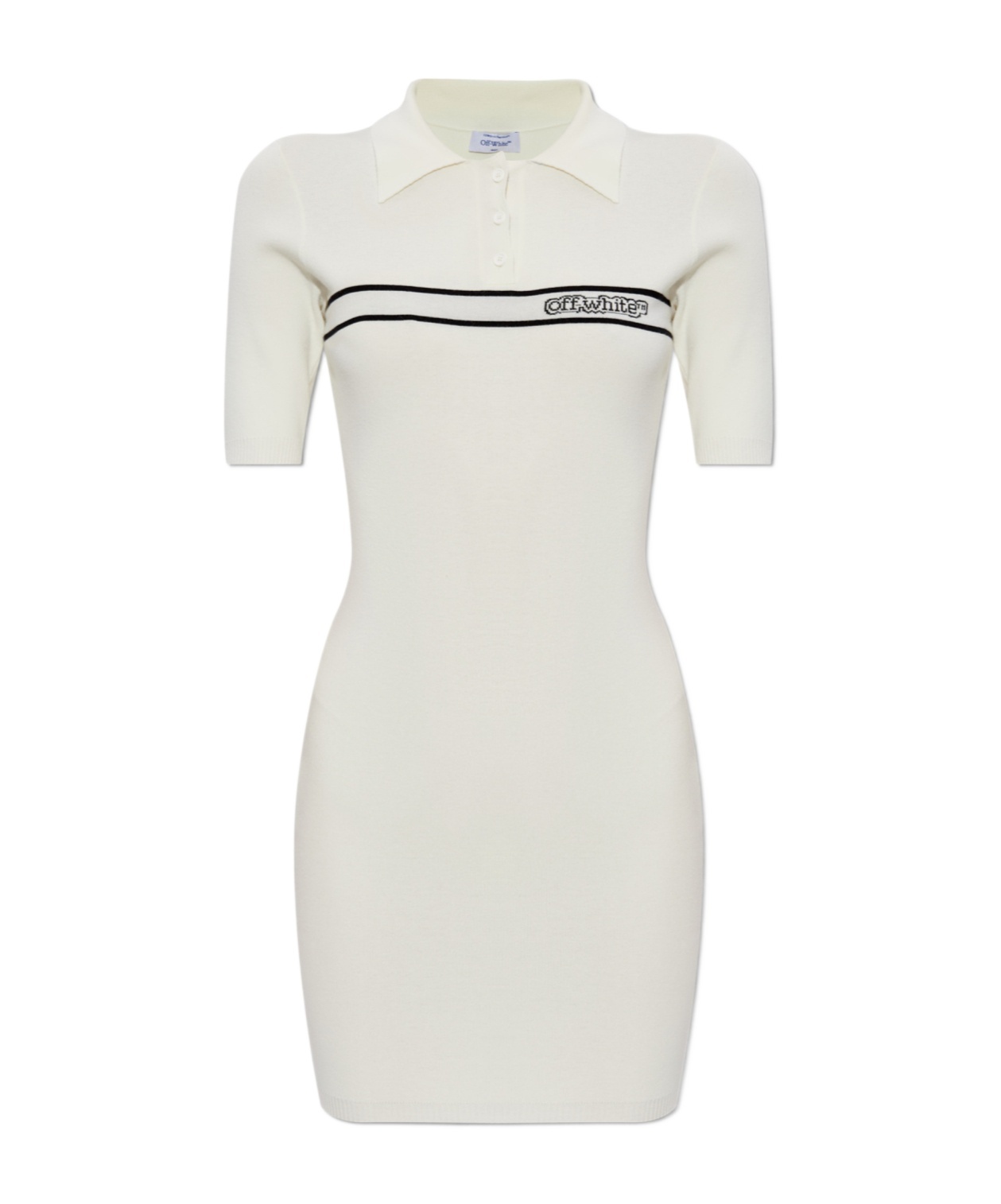 Off-white X Virgil Abloh Short Sleeve Dress In White