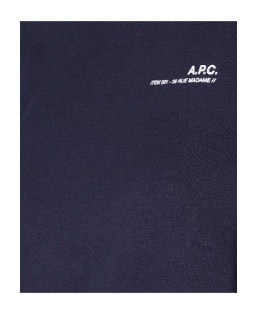 Apc Logo-print Cotton Sweatshirt In Black