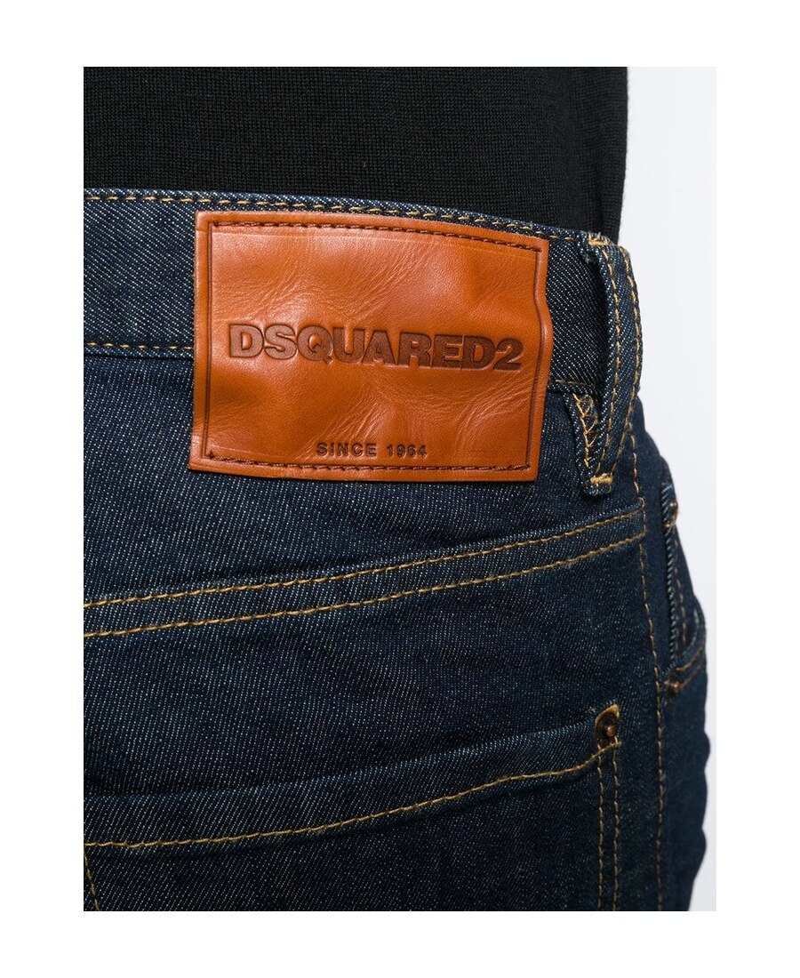 Shop Dsquared2 Straight Jeans In Black