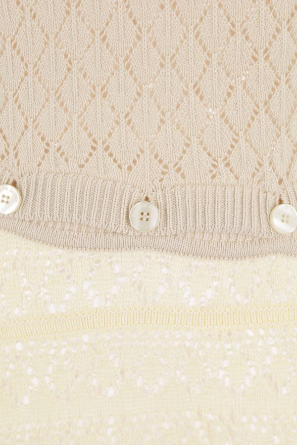 Marine Serre Crochet Mini Dress In Nude