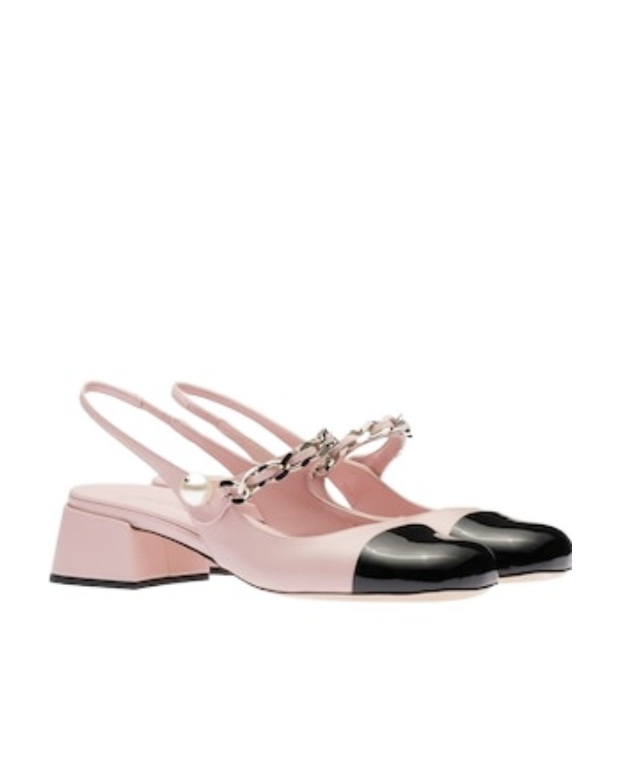 Miu Miu Exposed Heels And Low Heels In Nude