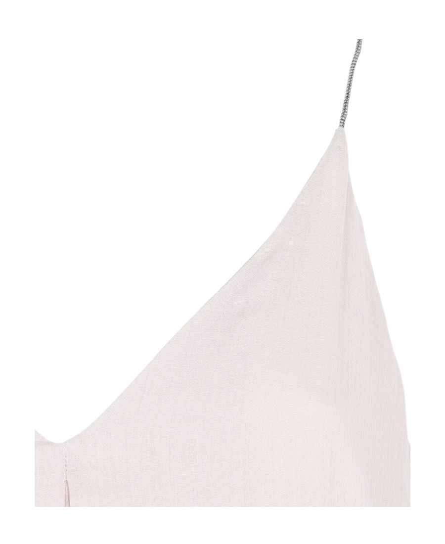 Fabiana Filippi V-neck Pleated Dress In White