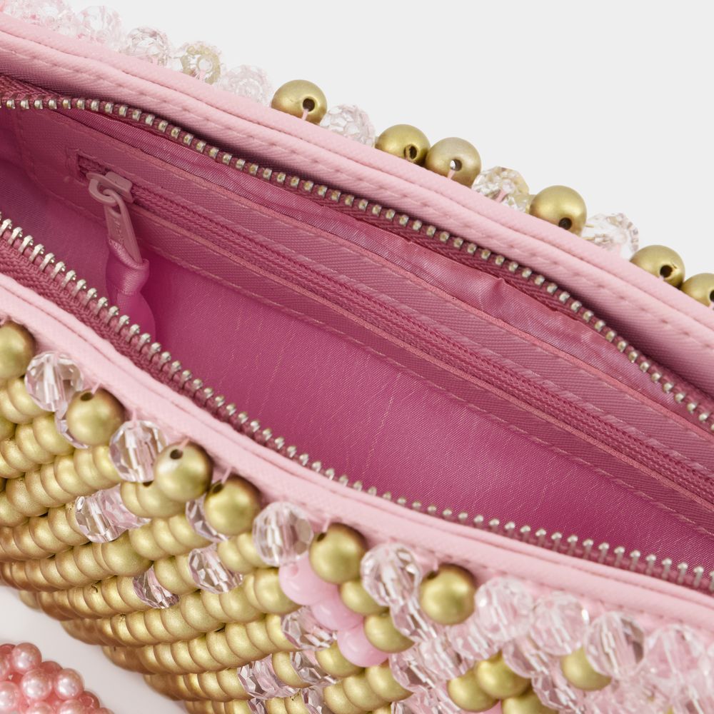 Germanier Zippered Shoulder Bag In Pink