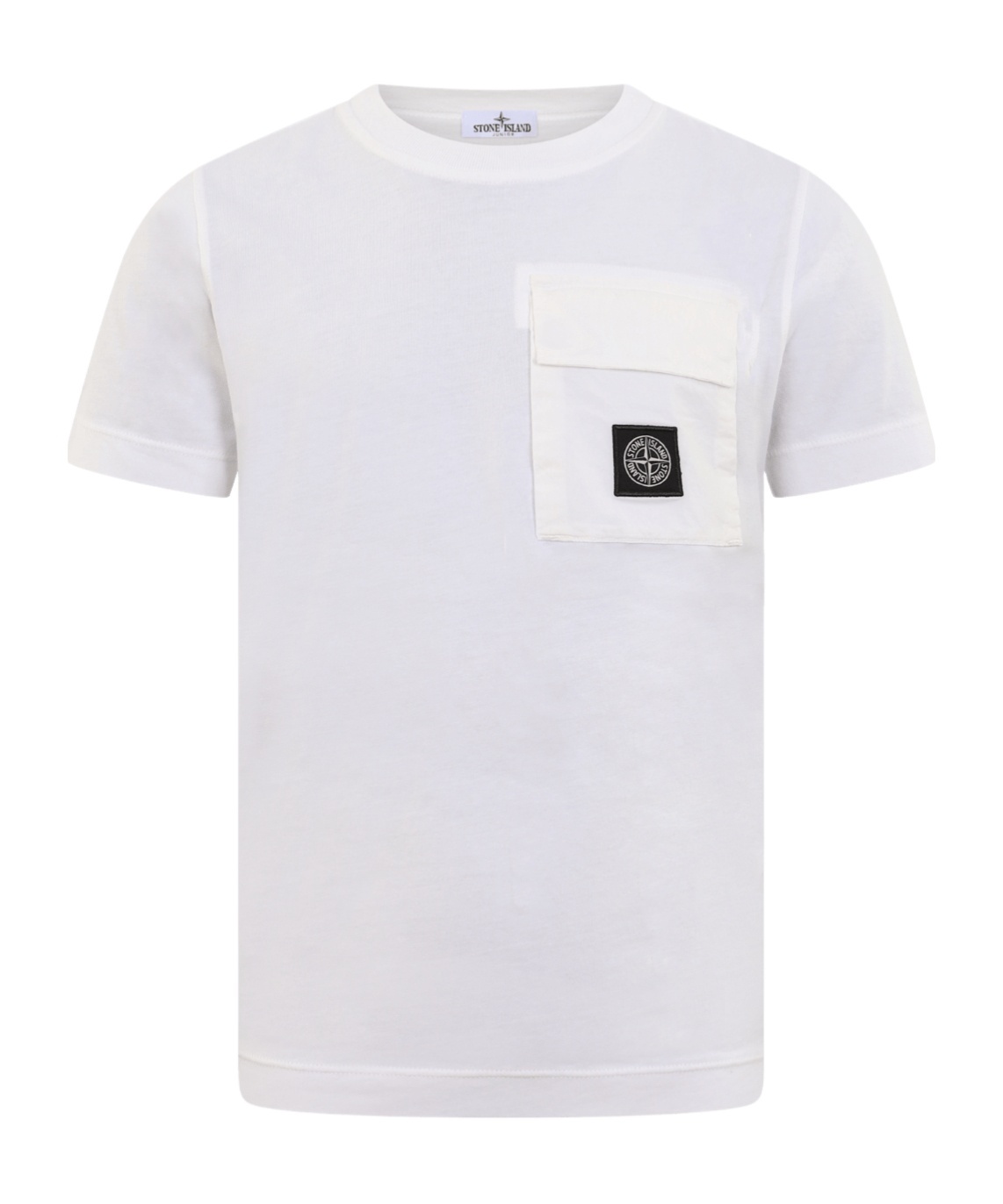 Stone Island Compass-motif Cotton T-shirt In White