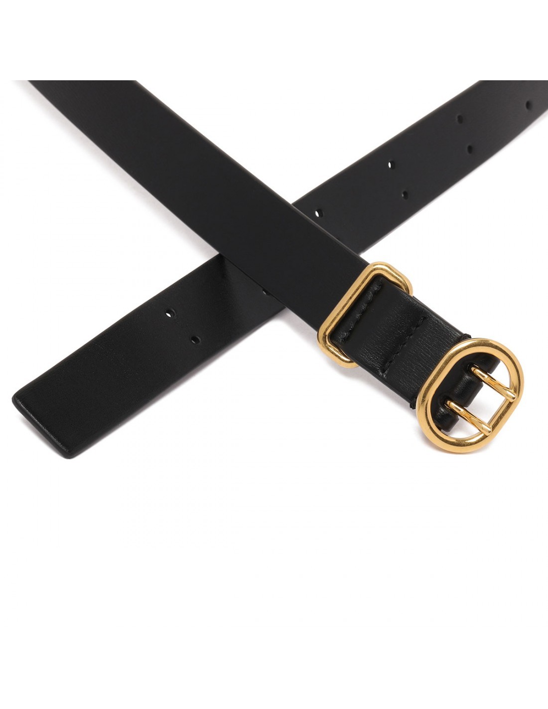 Jil Sander Leather Belt In Black