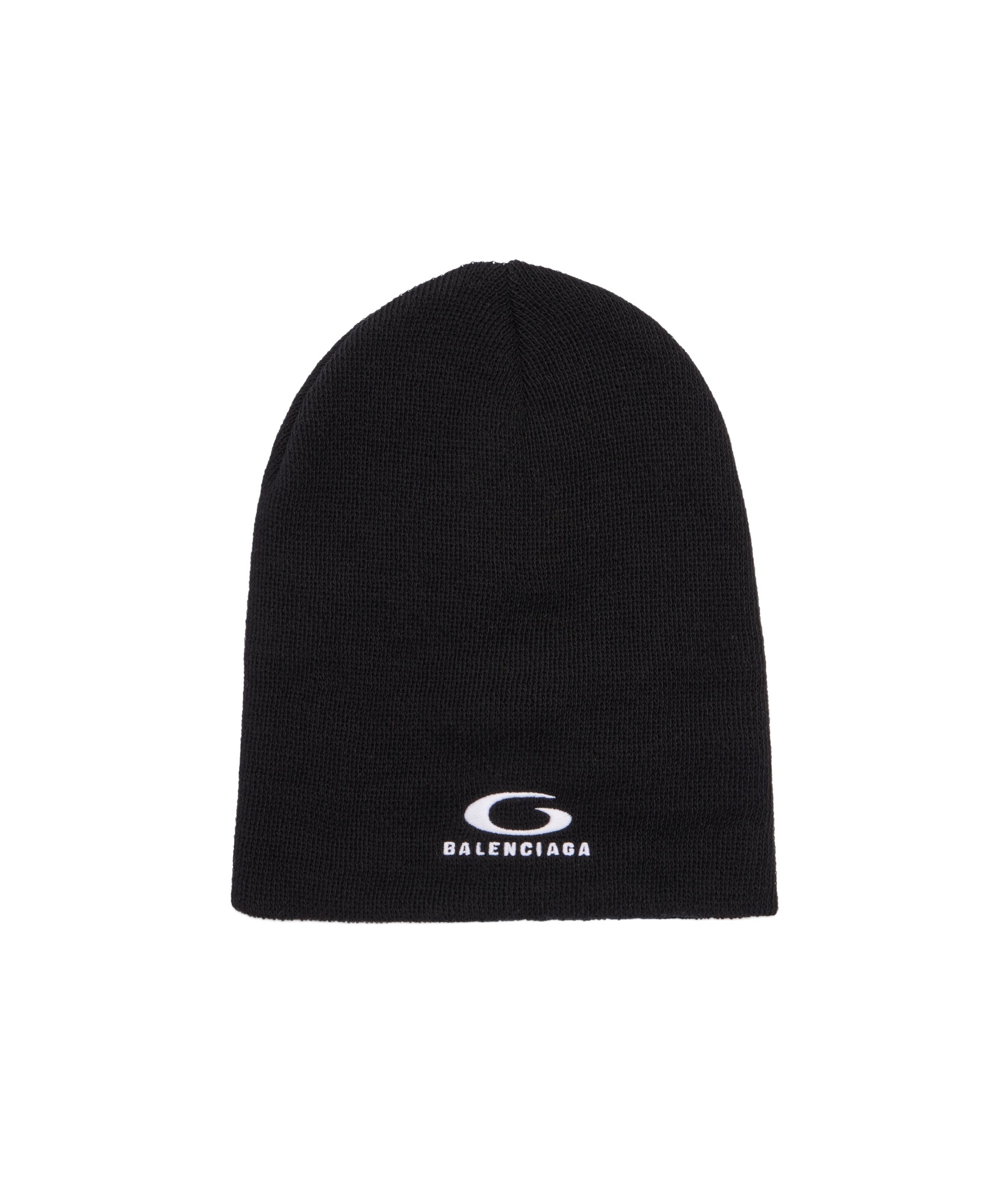 Balenciaga Embroidered-logo Beanie In Black