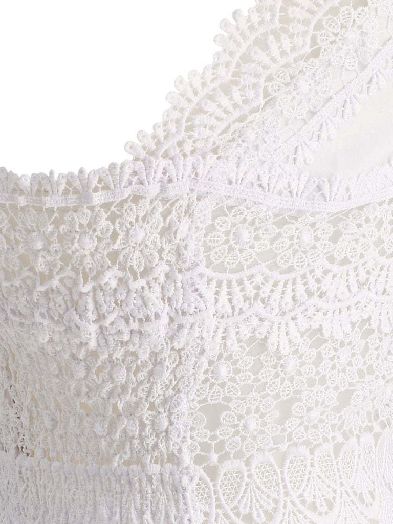 Shop Charo Ruiz Dana Lace Bralette Top In White