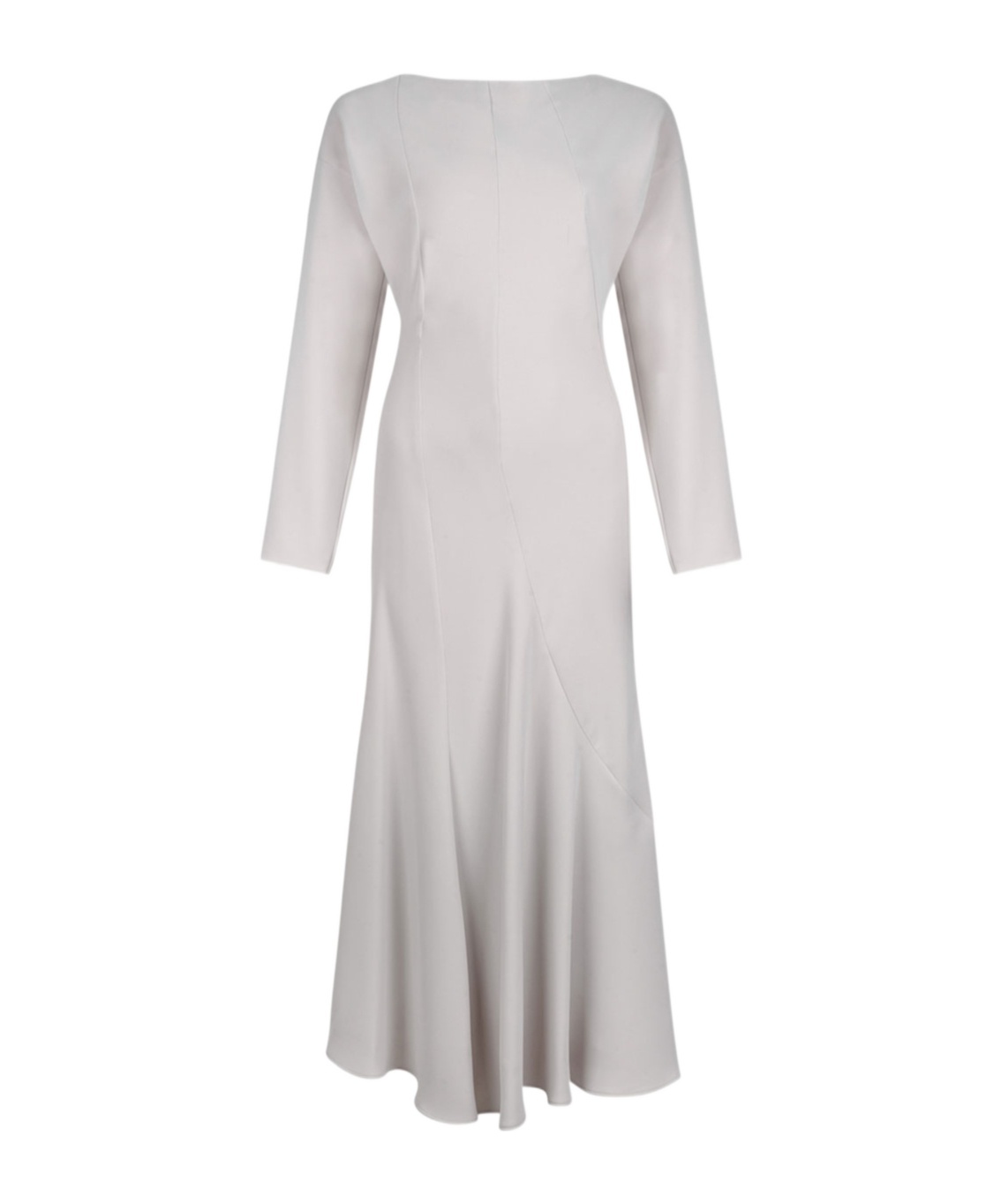 P.a.r.o.s.h Long-sleeve Flared Dress In White