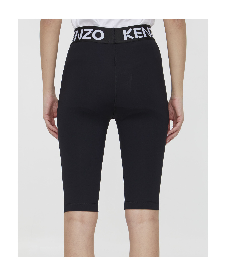 KENZO KENZO LOGO PRINTED KNEE-LENGTH SHORTS