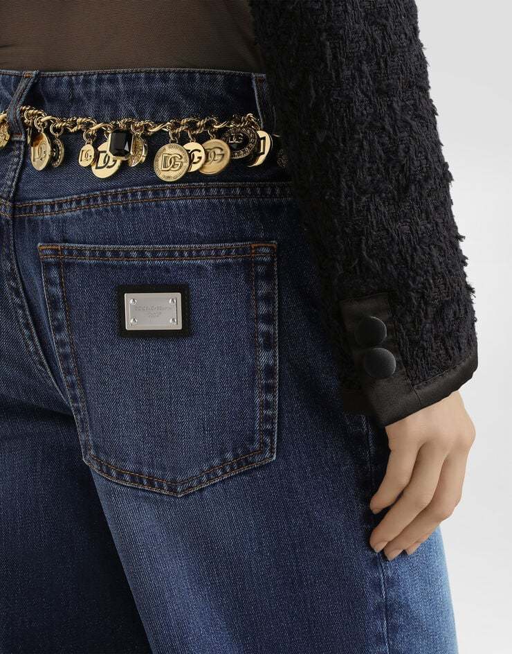 Dolce & Gabbana Denim Straight-leg Jeans In Blue