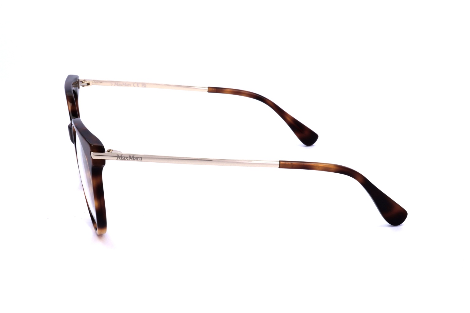 Max Mara Round Frame Glasses In Black