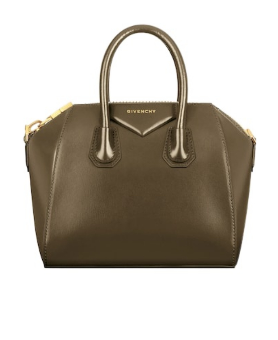 Givenchy Mini Antigona Handbag In Deep Khaki