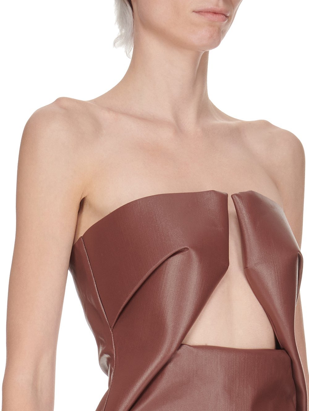 Rick Owens Prong Mini Dress In Red