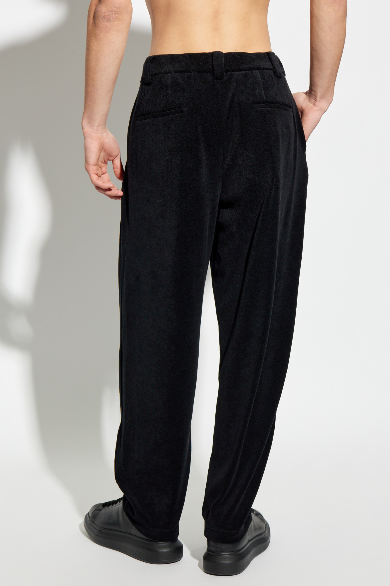 Giorgio Armani Tapered Trousers In Black